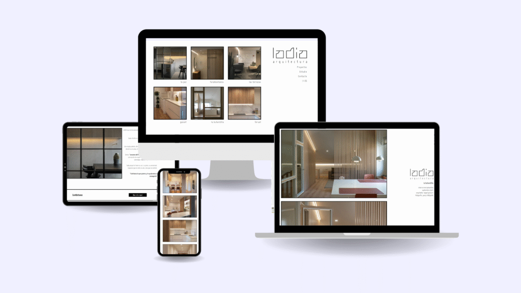 Página web de arquitectura en Burgos