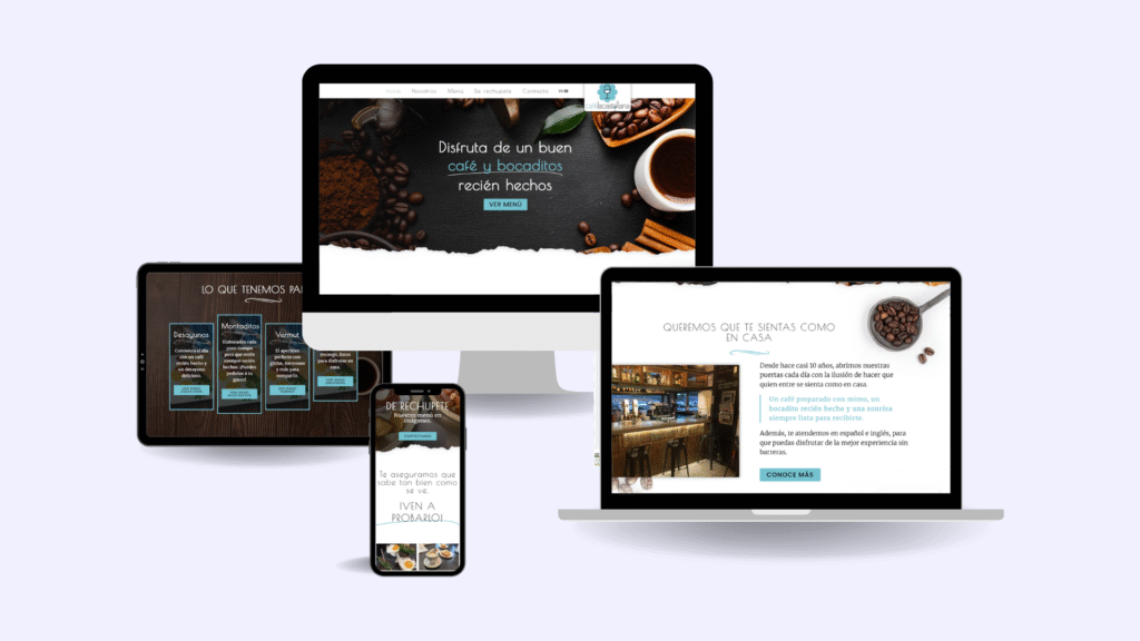 Diseño web para cafeteria en Burgos
