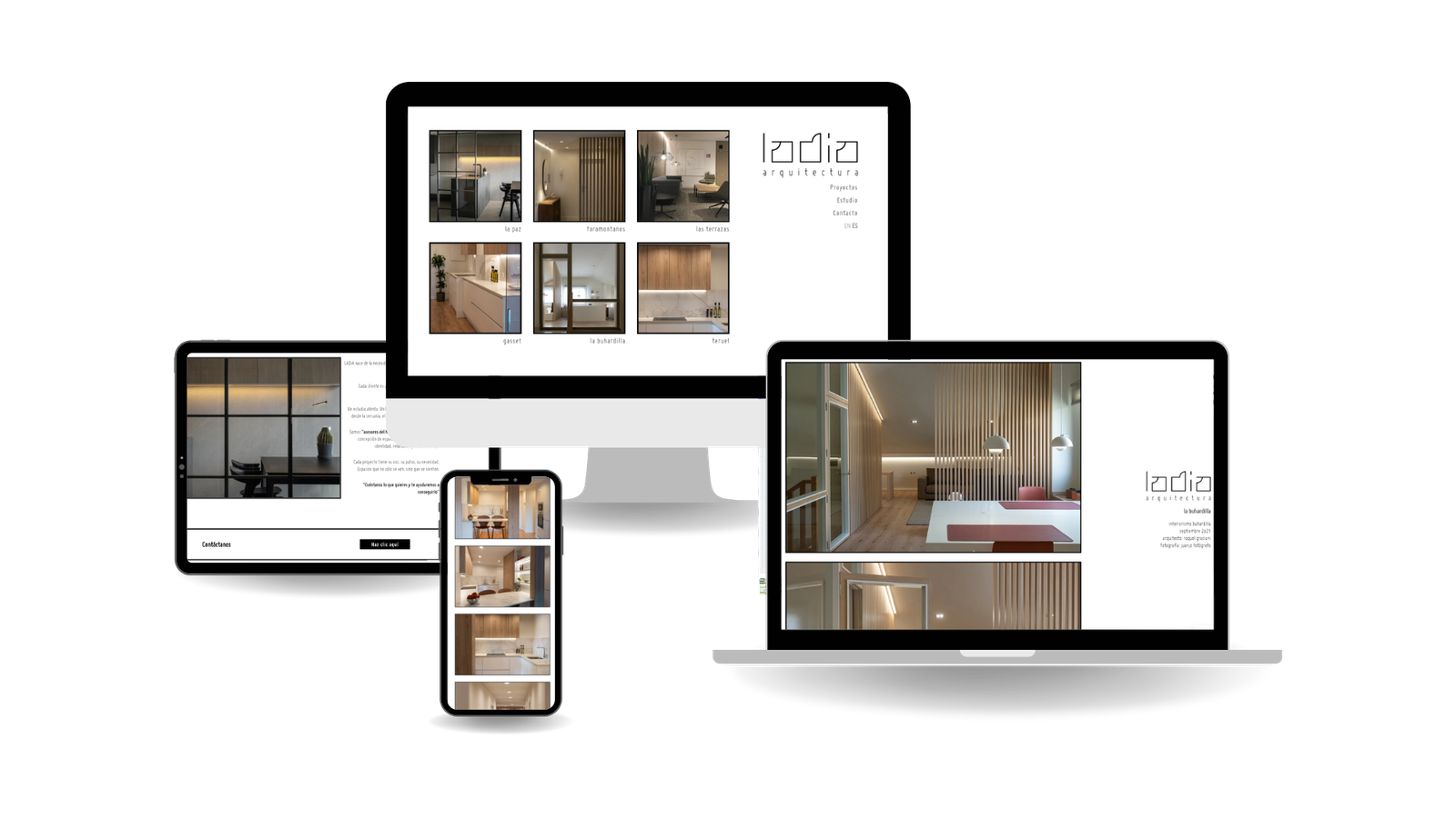 Diseño de pagina web para estudio de arquitectura - LADIA