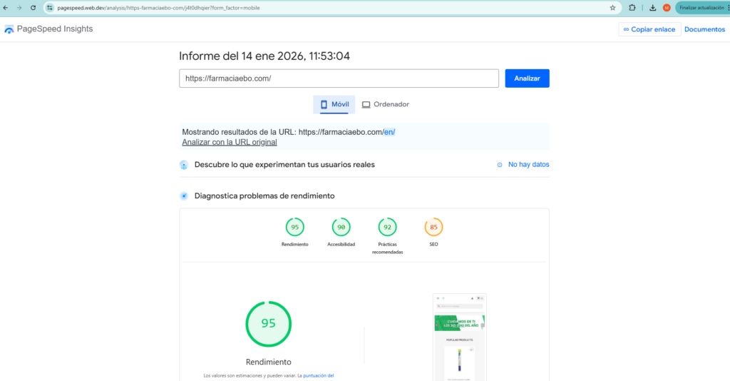 posicionamiento SEO para tiendas online de Farmacias