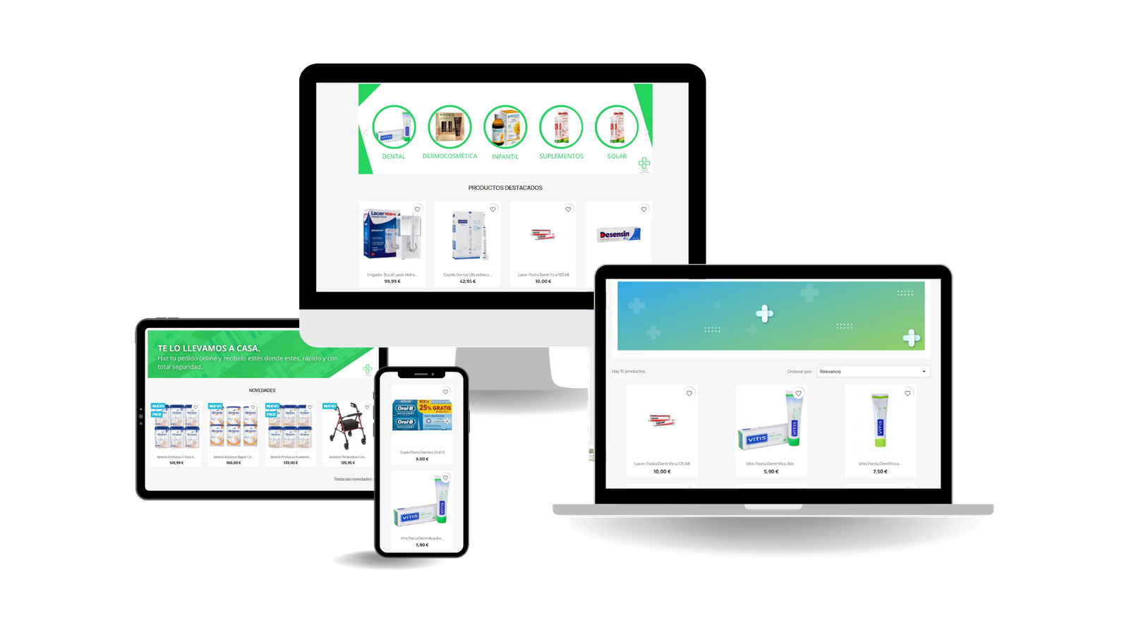 Diseño de tienda online para Farmacias