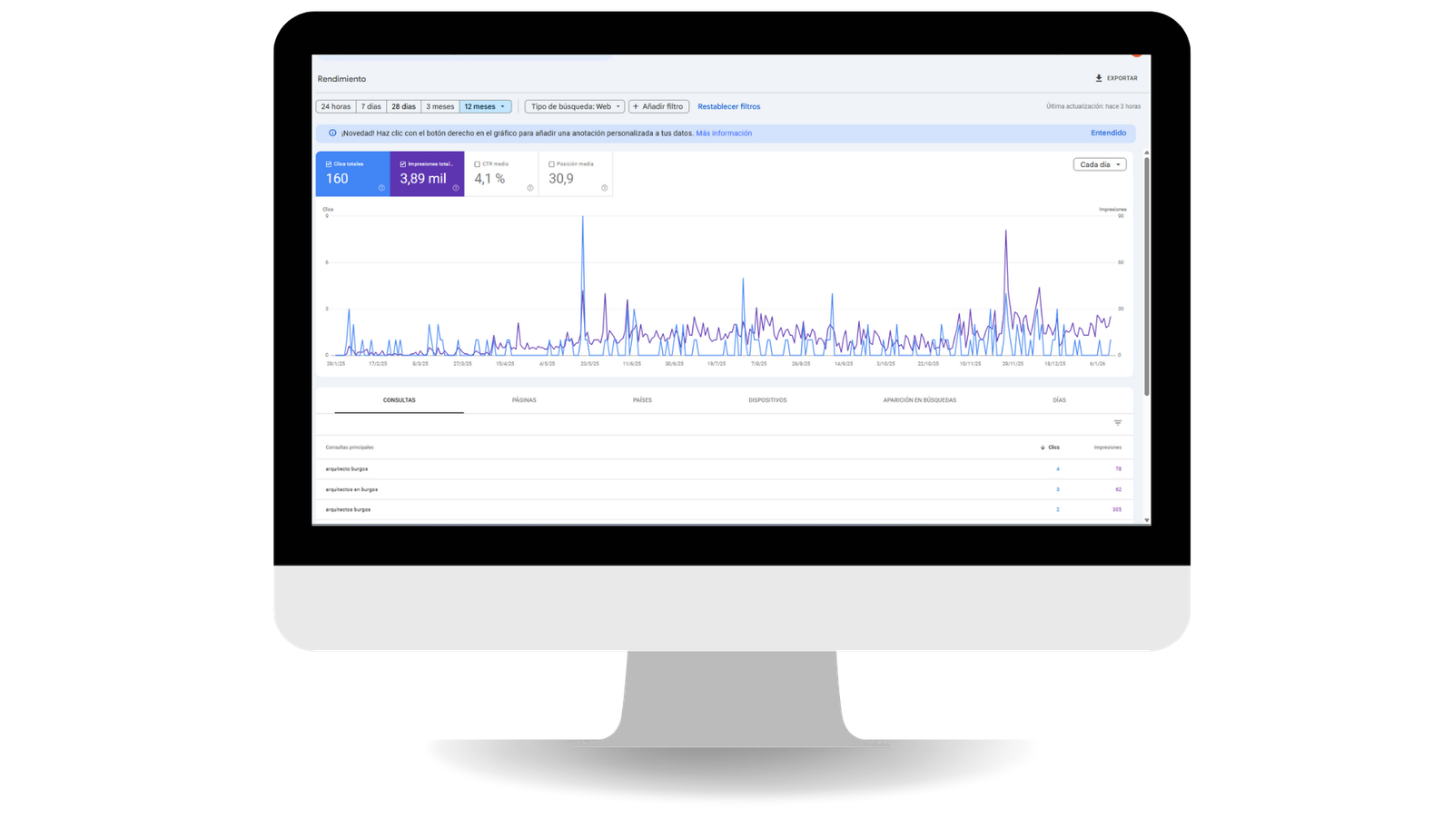 Posicionamiento SEO para empresa de arquitectura en Burgos