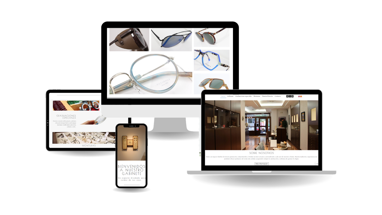 Diseño web para centros opticos